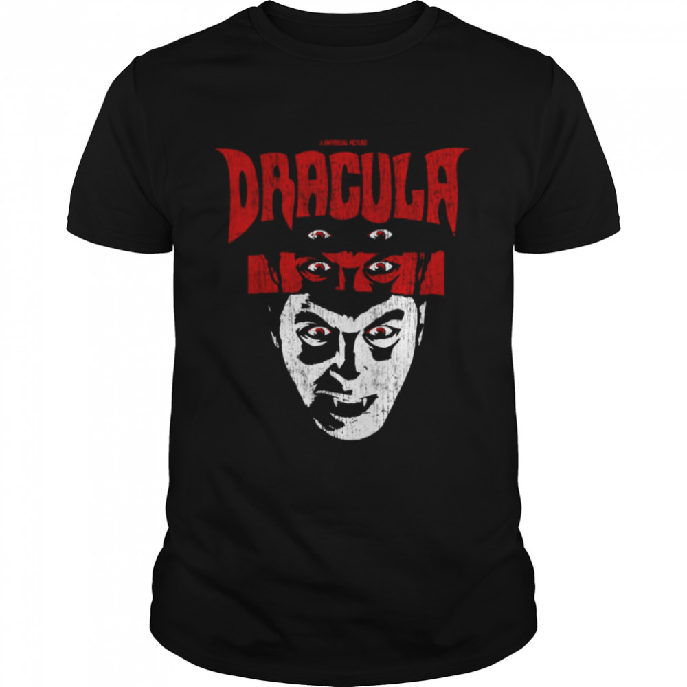 Universal Monsters Distressed Dracula Portrait Halloween shirt
