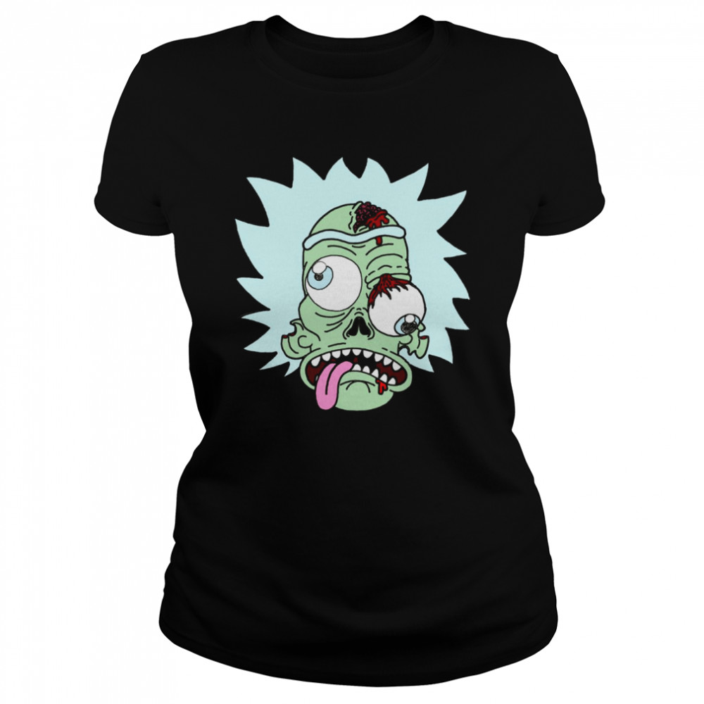 Zombie Dimension Rick Sanchez Rick And Morty Halloween shirt Classic Women's T-shirt