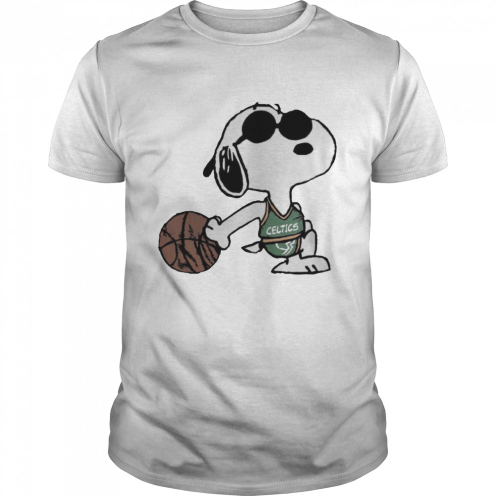 Basketball Snoopy Dog Boston Celtics Shirt