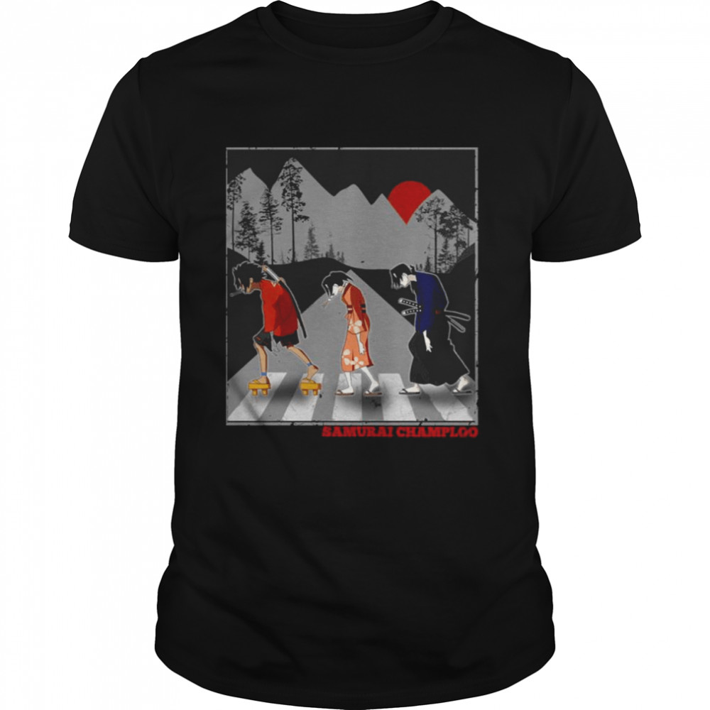 Champloo Fuu Mugen Jin Funny Walking Vintage Samurai Champloo shirt