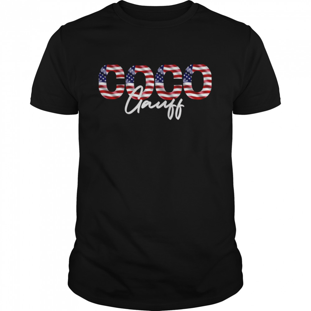 Coco Gauff Signature Fan Tri blend T Shirt