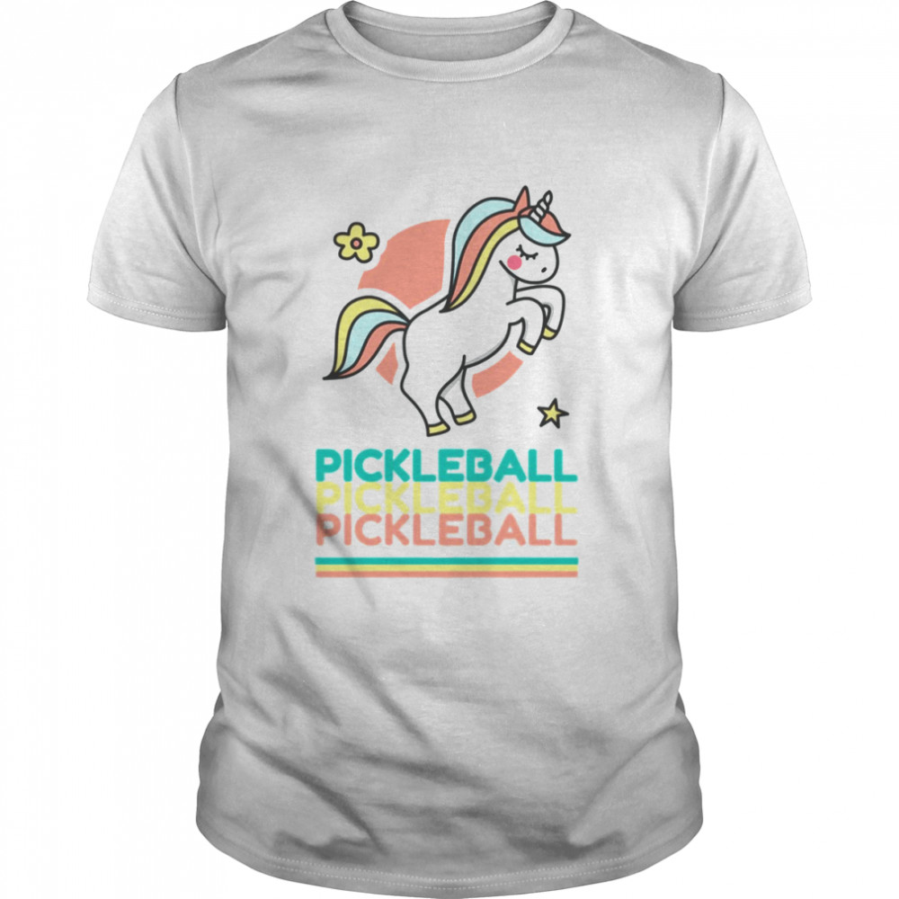 Cute Pickleball Unicorn shirt Classic Men's T-shirt