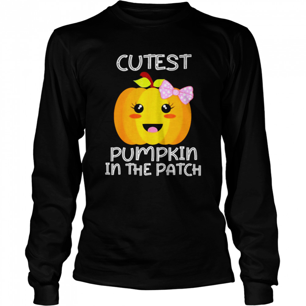 cutest pumpkin in the patch halloween thanksgiving shirt long sleeved t shirt