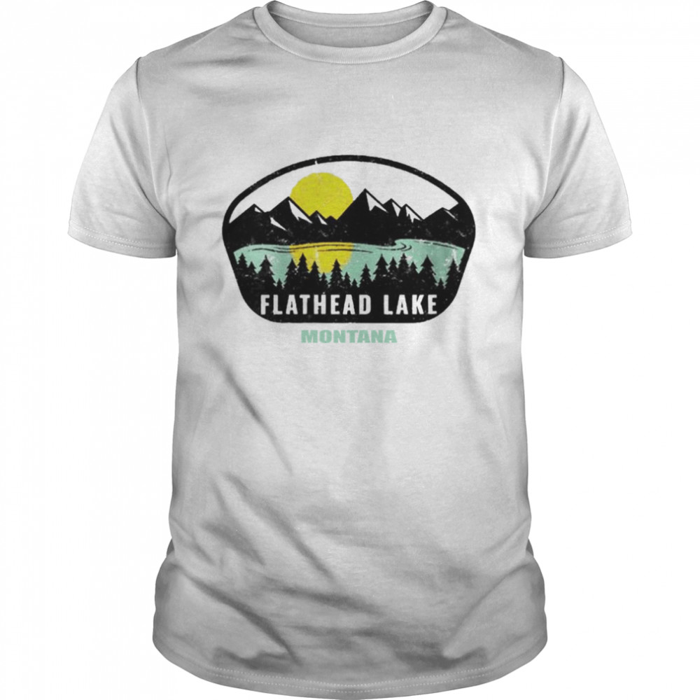 Flathead lake montana mt vacation souvenir shirt Classic Men's T-shirt
