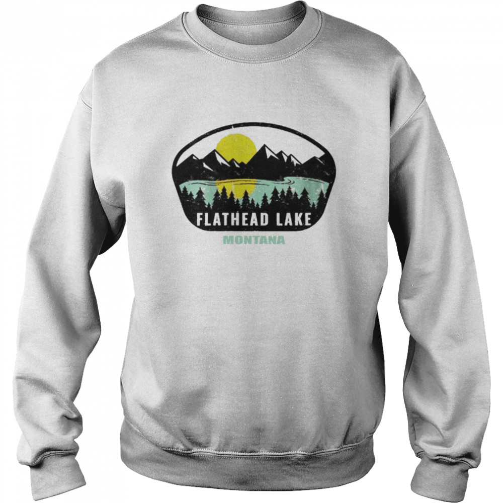 Flathead lake montana mt vacation souvenir shirt Unisex Sweatshirt
