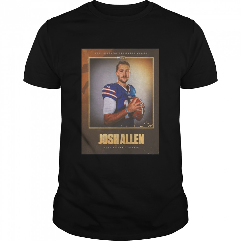 josh allen most valuable player 2022 mvp buffalo bills essential shirt