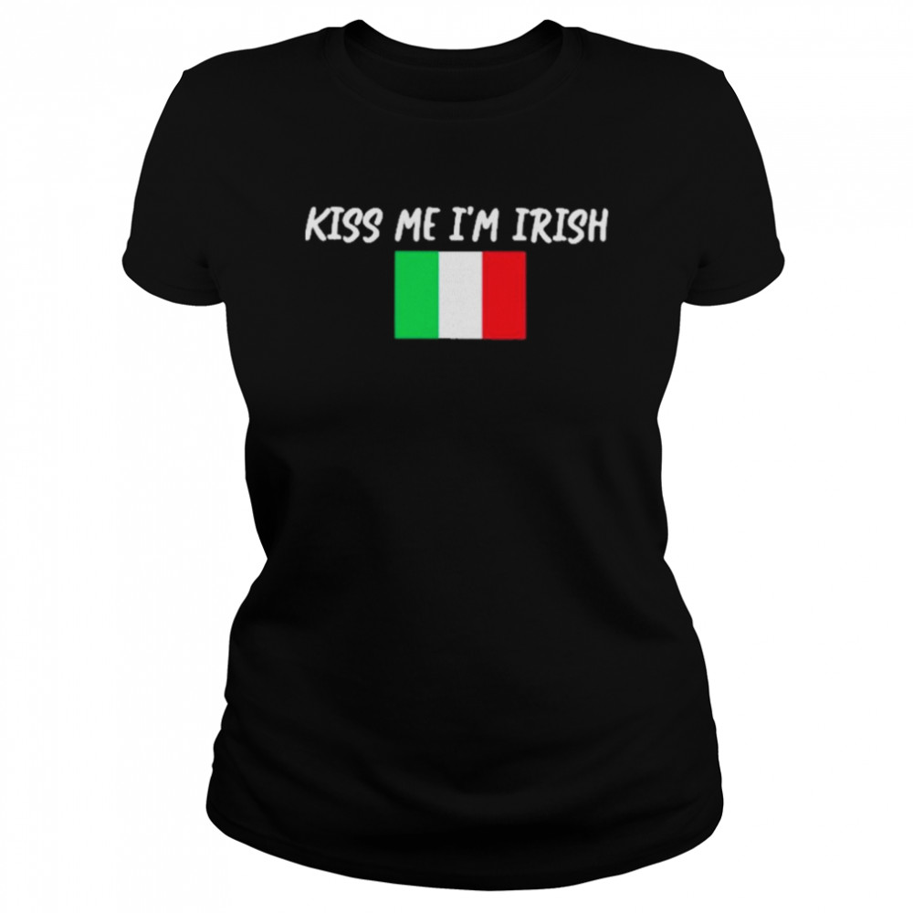 kiss me im irish t classic womens t shirt