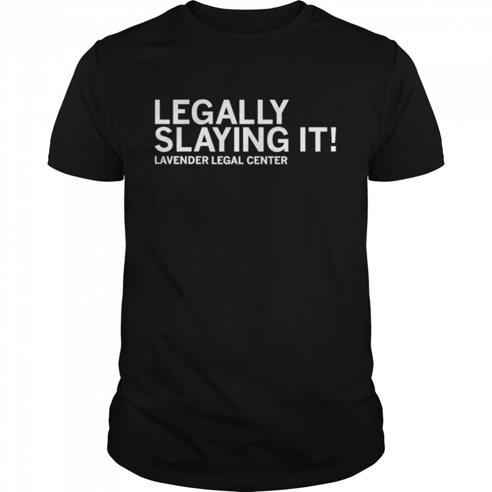 Legally Slaying It Lavender Legal Center  Classic Men's T-shirt