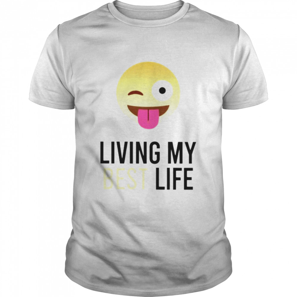 Living my best life smile icon shirt Classic Men's T-shirt