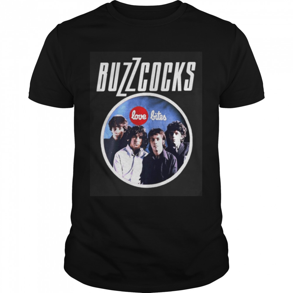Love Bites Vintage Retro Fall In Love Art Gift Buzzcocks shirt
