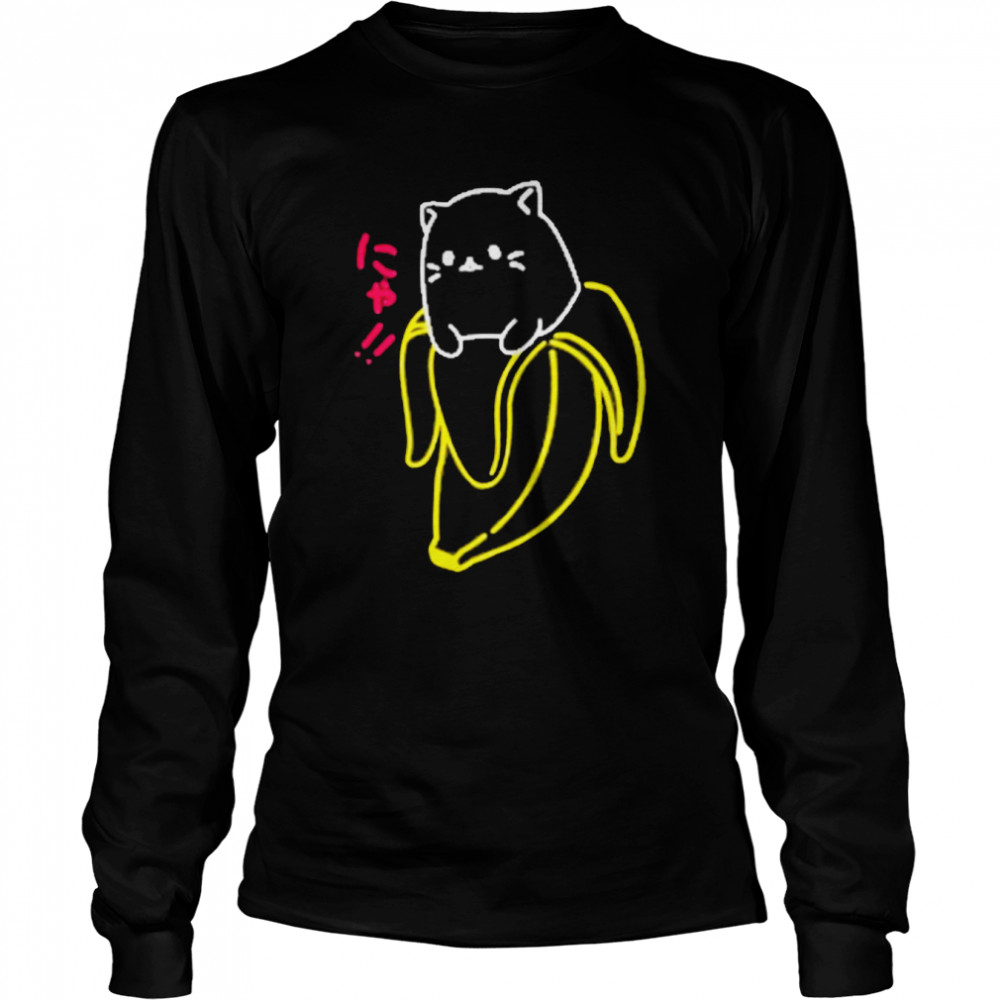 Moass Banana Cat T- Long Sleeved T-shirt