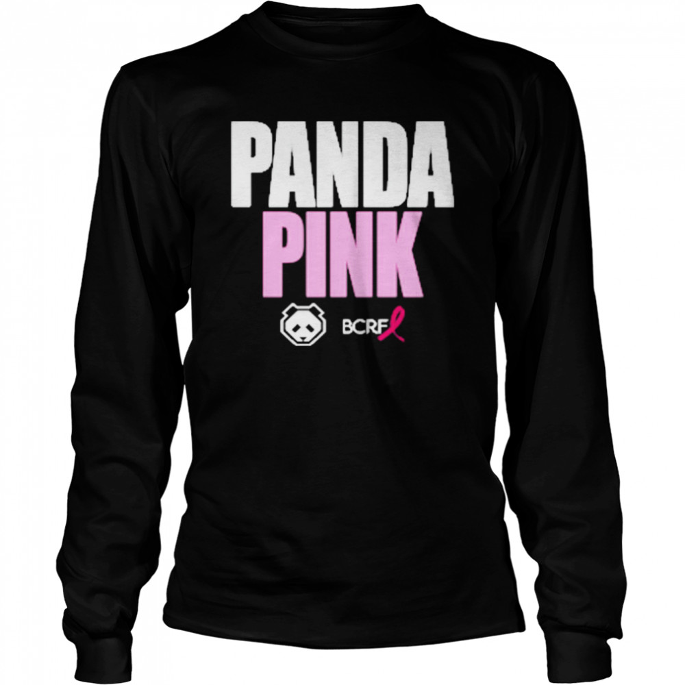 Panda Pink Bcrf Black T- Long Sleeved T-shirt