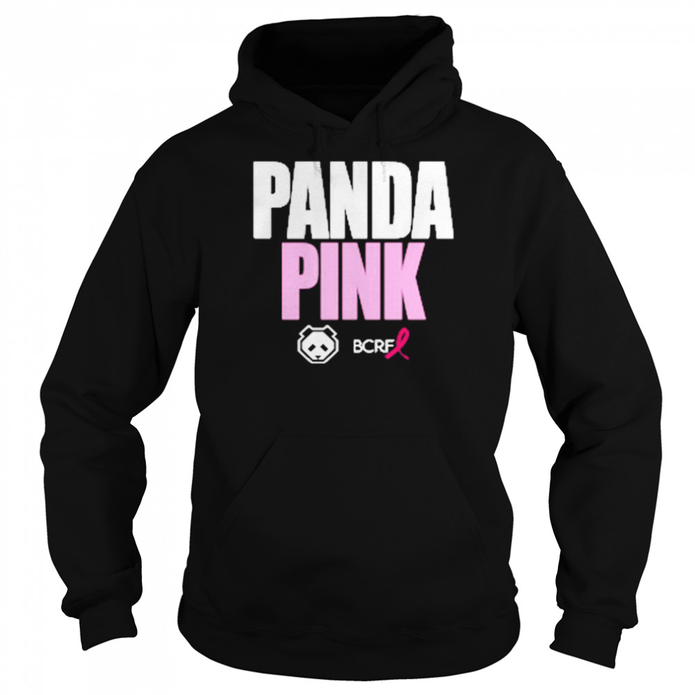 panda pink bcrf black t unisex hoodie