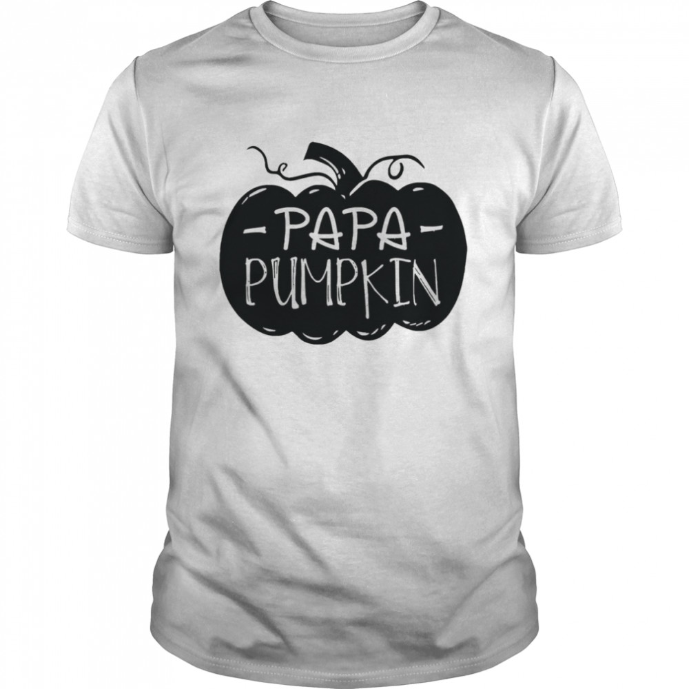 Papa Pumpkin Halloween Single Dad s Classic Men's T-shirt
