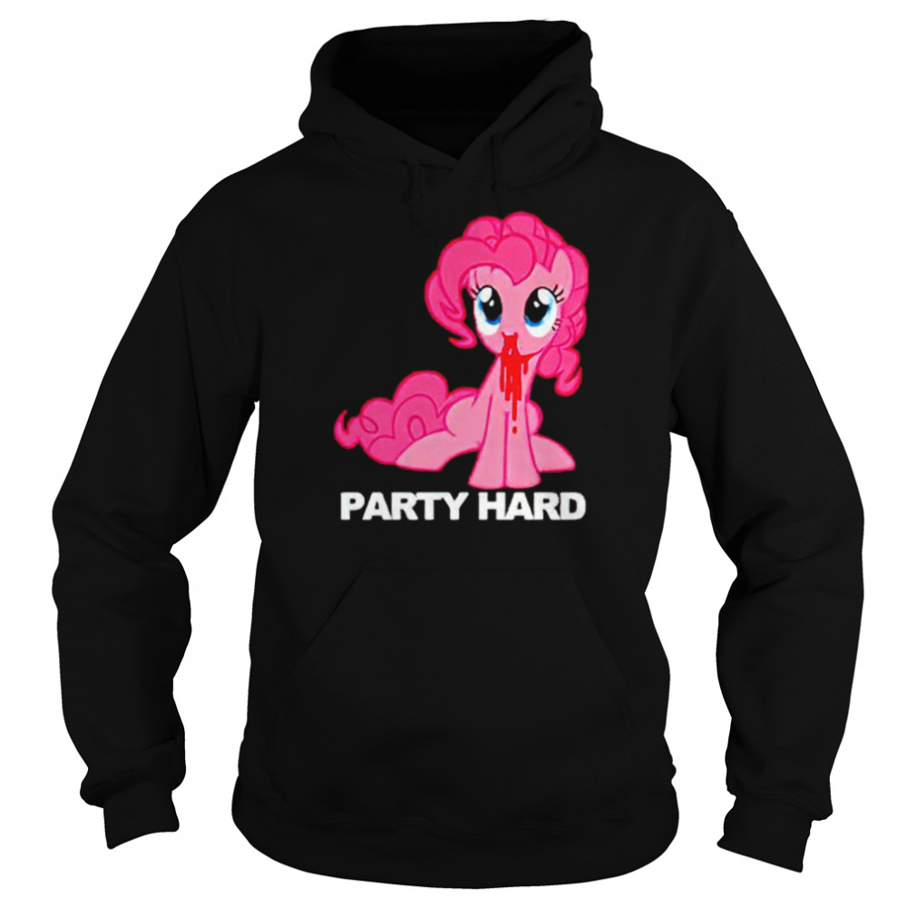 pinkie pie party hard shirt unisex hoodie