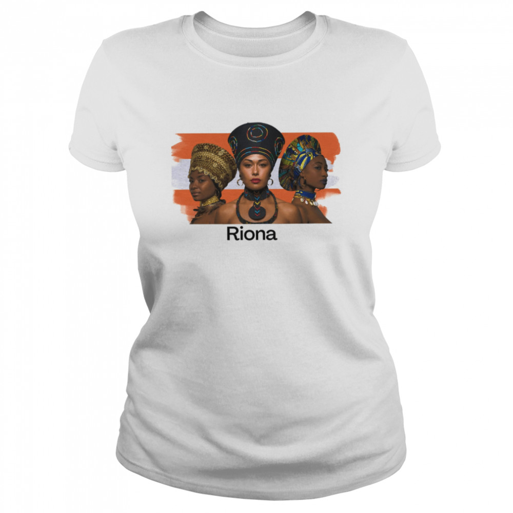 Riona Art Fiona Black Women shirt Classic Women's T-shirt