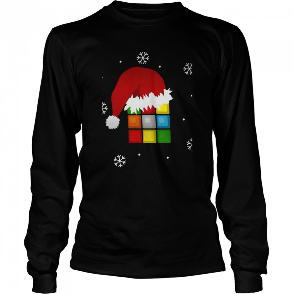 Santa Rubik Merry Christmas Oll shirt Long Sleeved T-shirt