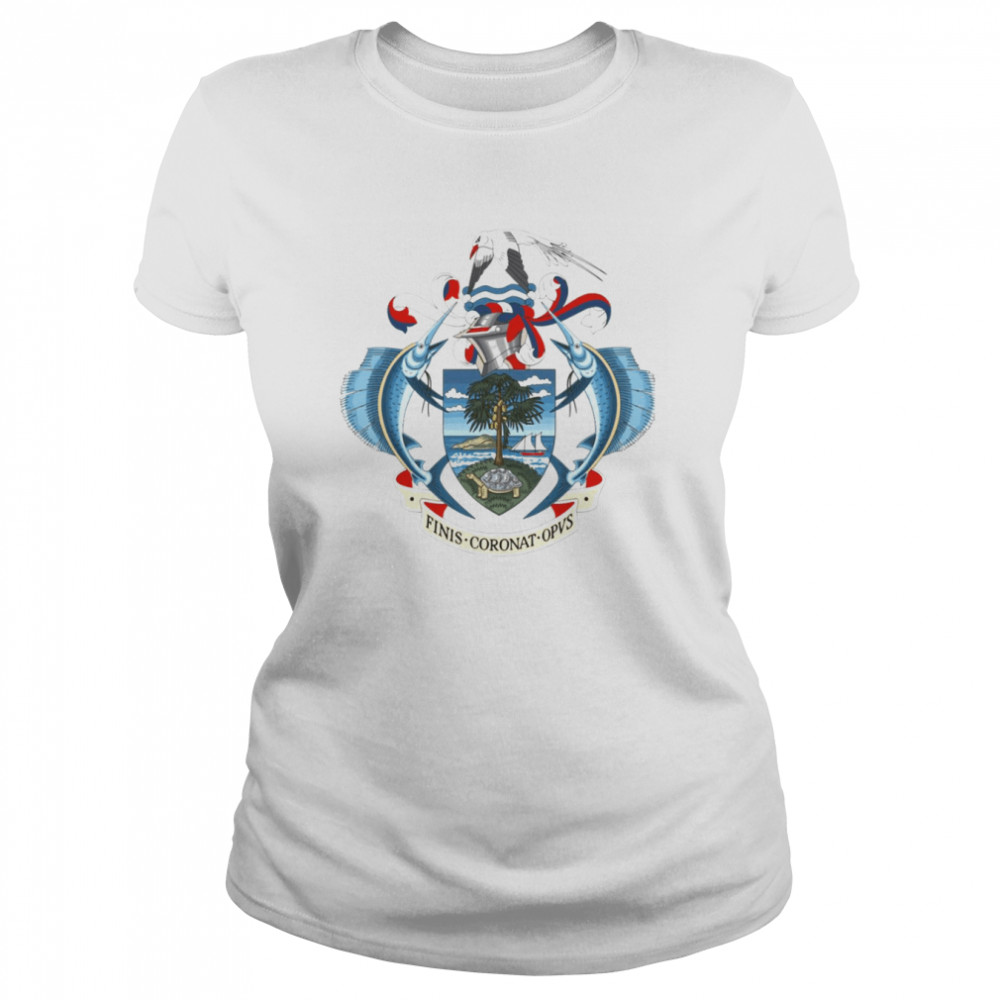 seychelles coat of arms shirt classic womens t shirt