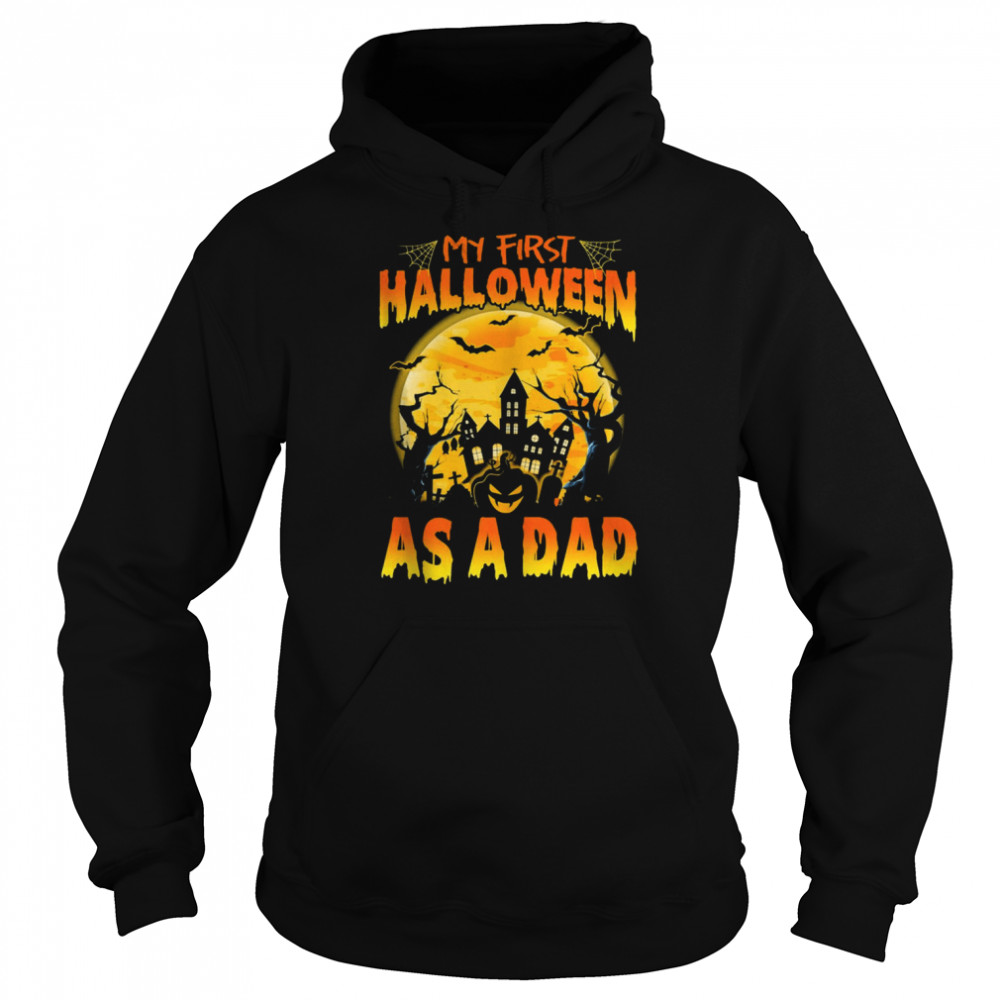 single dad my first halloween as dad s unisex hoodie