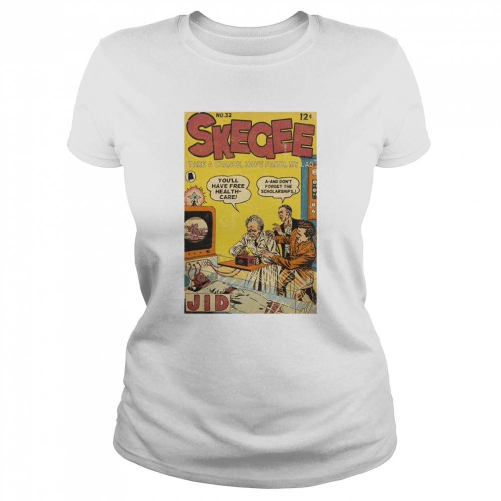 skegee comic book parody rapper jid shirt classic womens t shirt