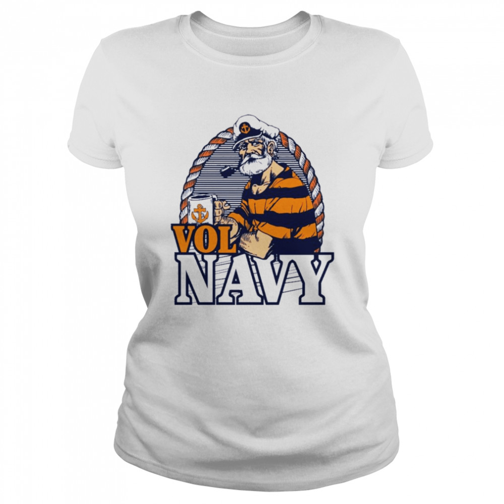 tennessee volunteers vol navy for life classic womens t shirt