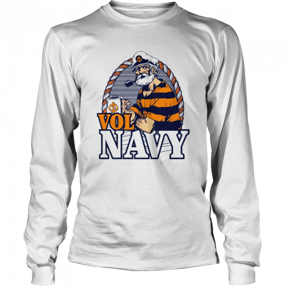 tennessee volunteers vol navy for life long sleeved t shirt