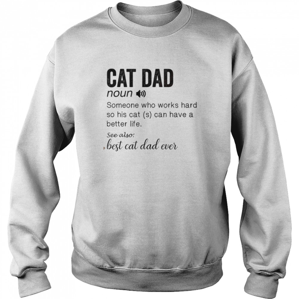 the best cat dad personalized cat dad unisex sweatshirt