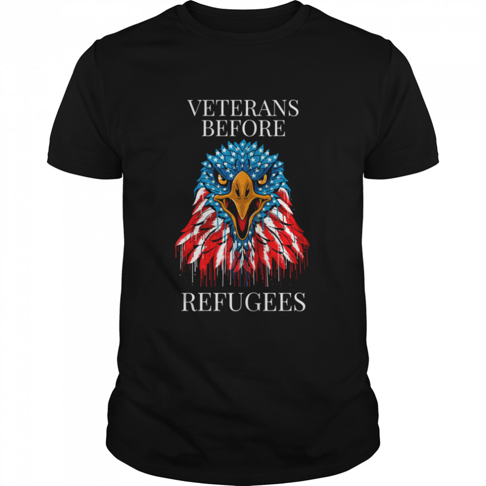 USA Eagle Veterans Before Refugees shirt Classic Men's T-shirt