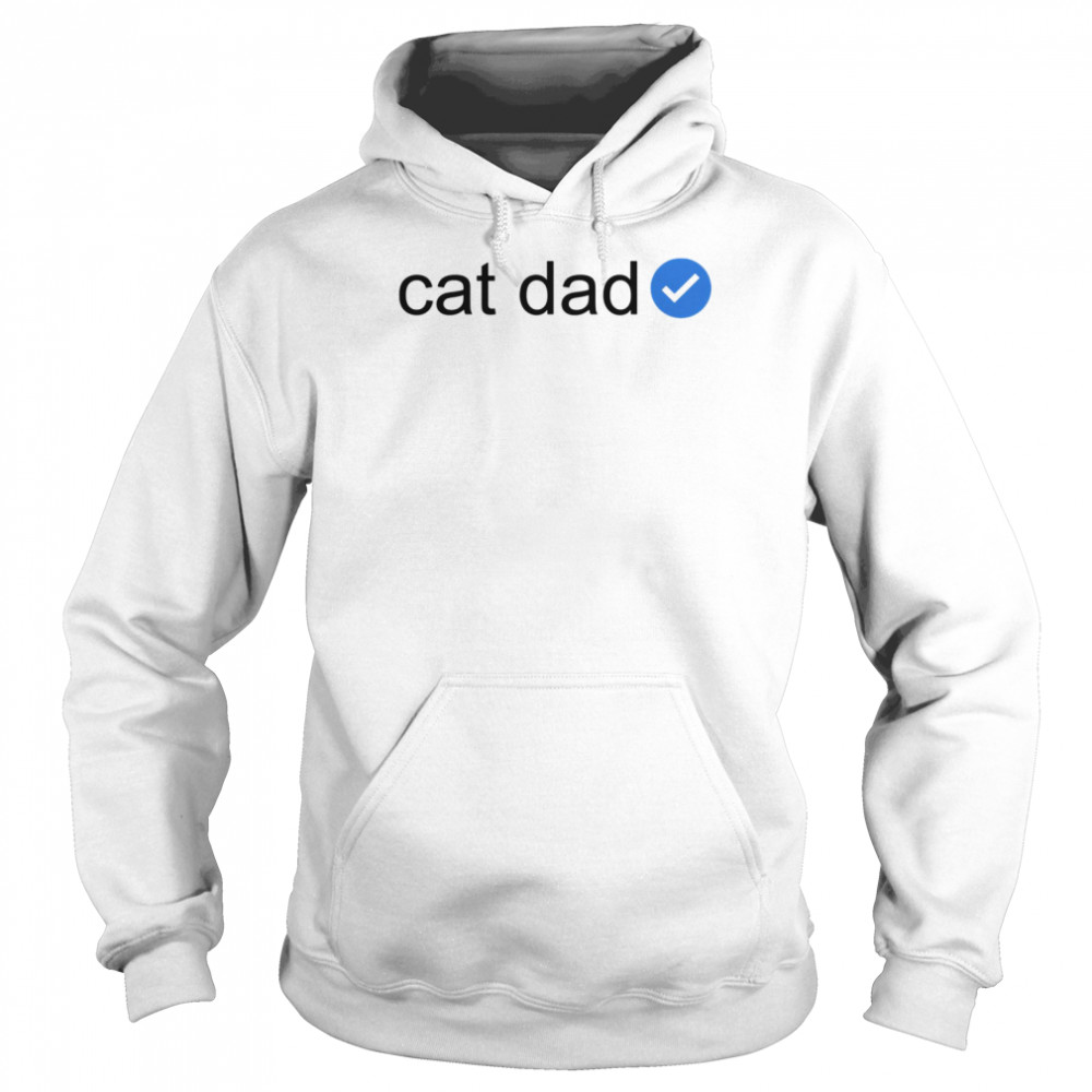 verified cat dad personalized cat dad unisex hoodie