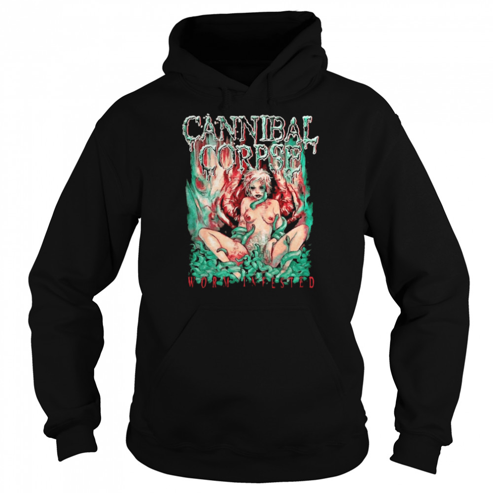Worm Infested Cannibal Corpse Band Vintage shirt Unisex Hoodie