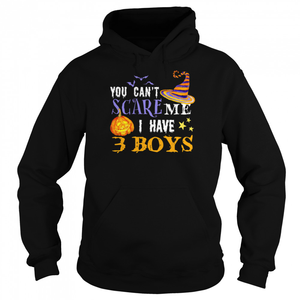 you cant scare me i have 3 boys halloween single dad s unisex hoodie