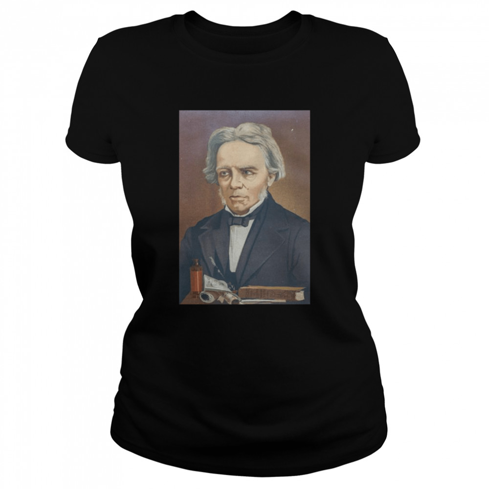 22 september 1791 25 august 1867 was an english scientist who con michael faraday shirt classic womens t shirt