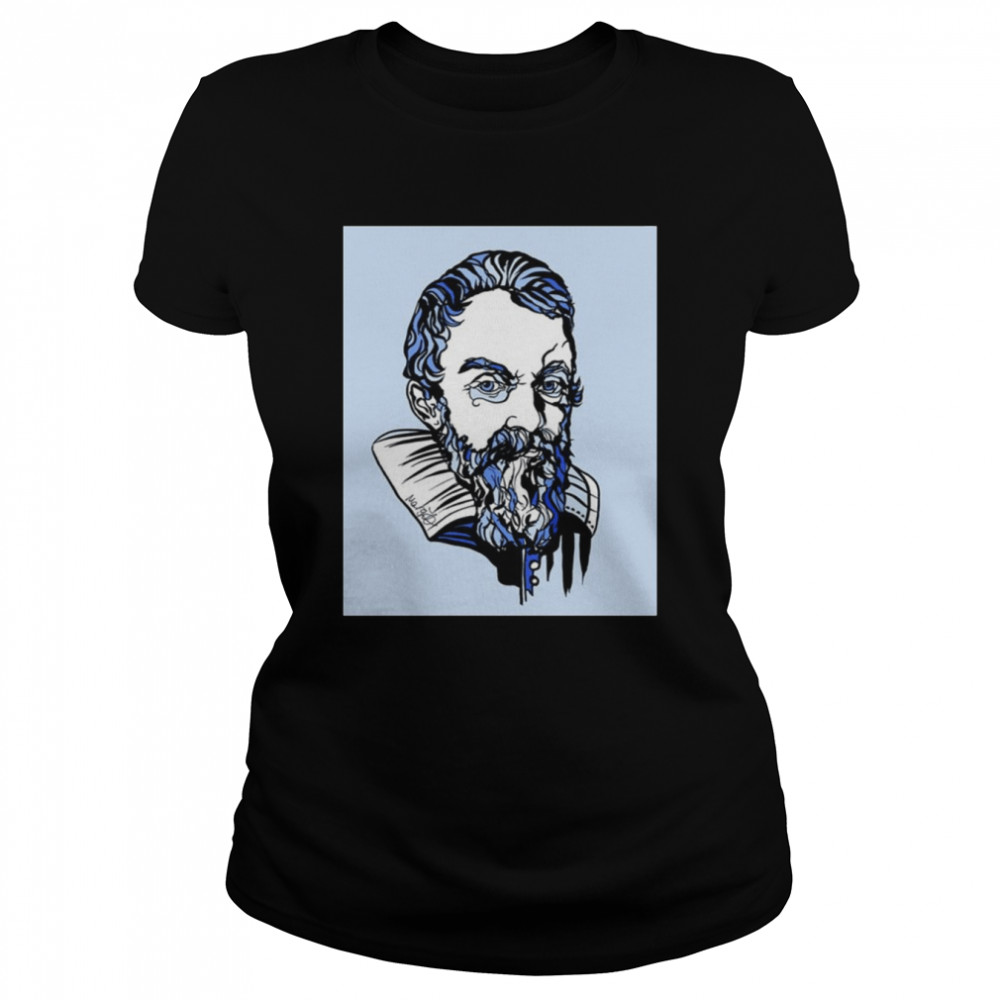 astronomer and physicist graphic galileo galilei shirt classic womens t shirt