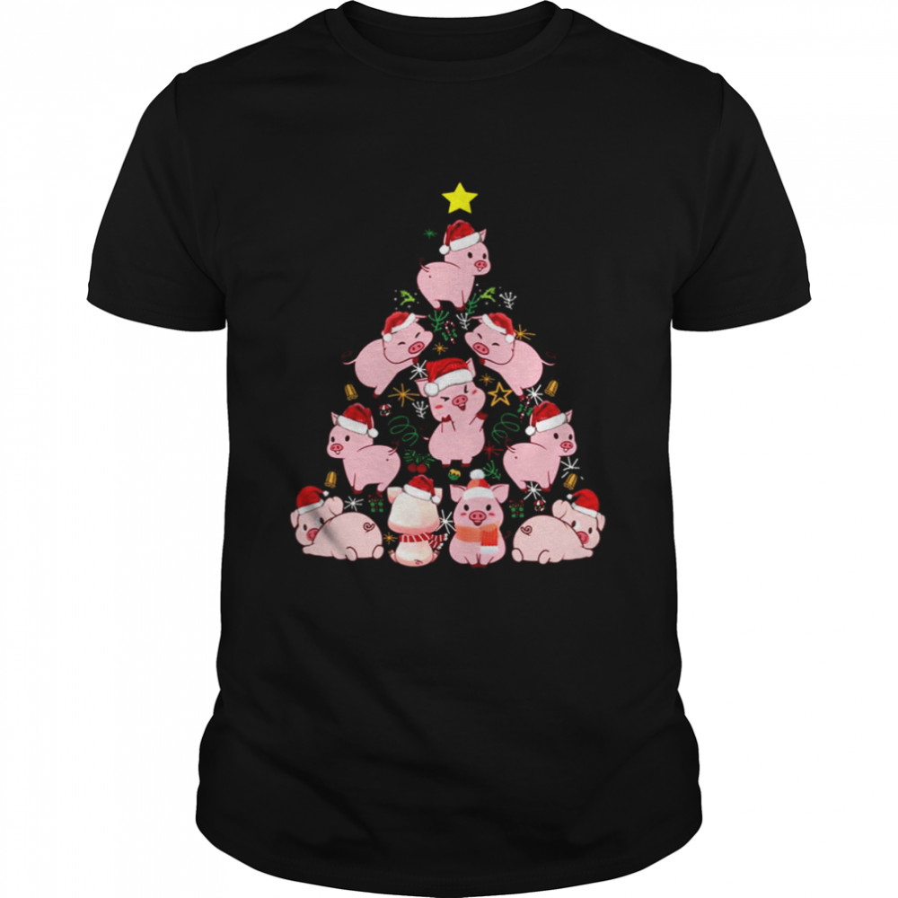 Christmas Tree Funny Pig shirt