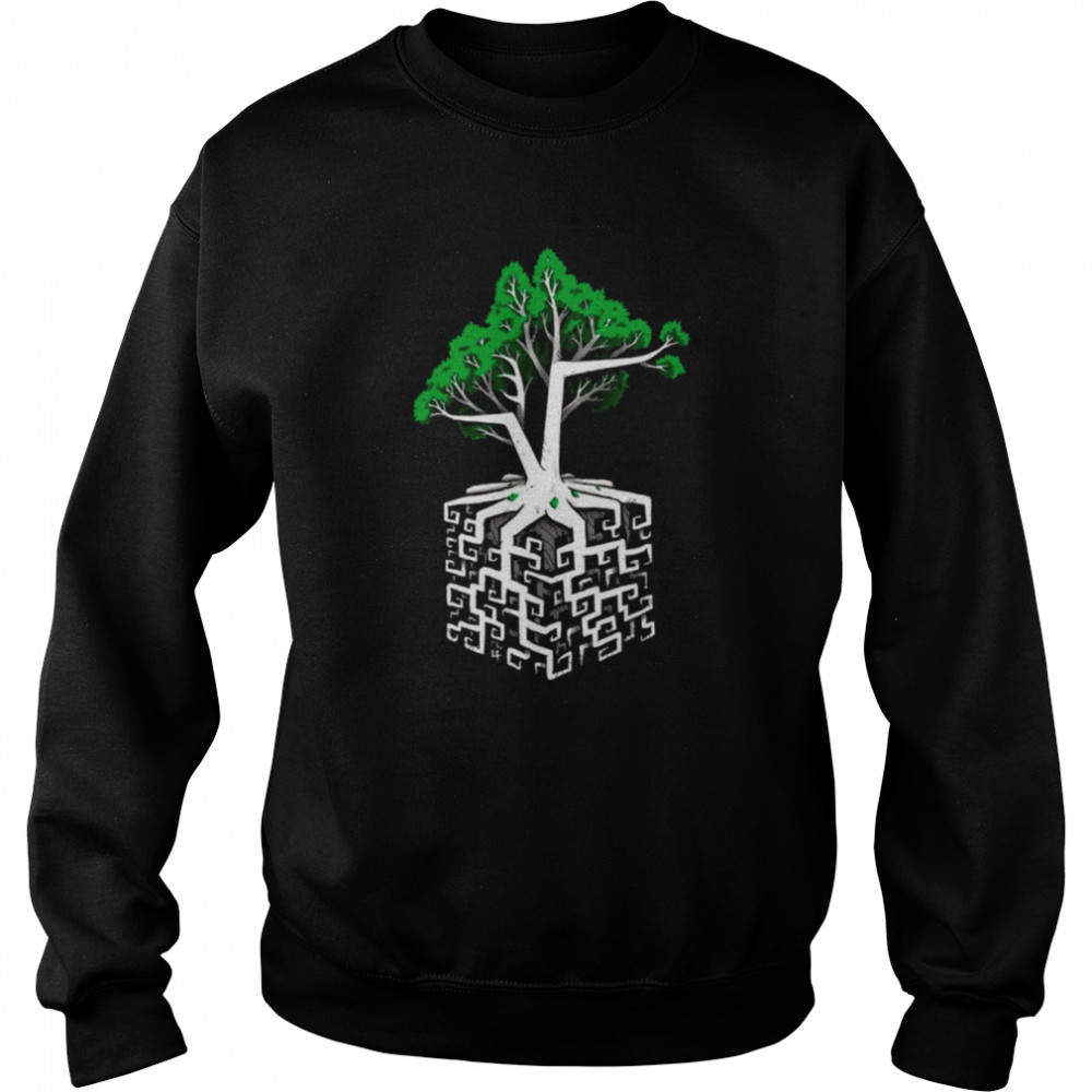 cube root retro design shirt unisex sweatshirt