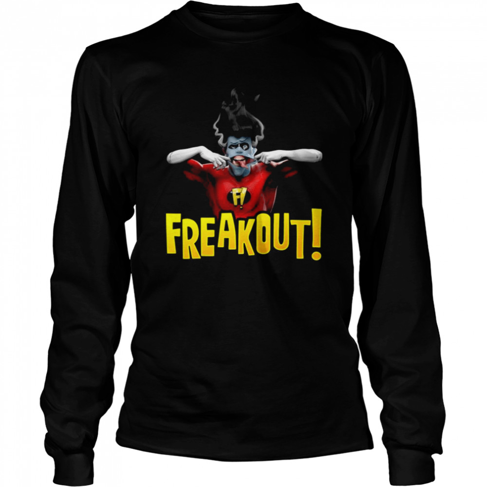 Freakout Funny Art Freakazoid shirt Long Sleeved T-shirt