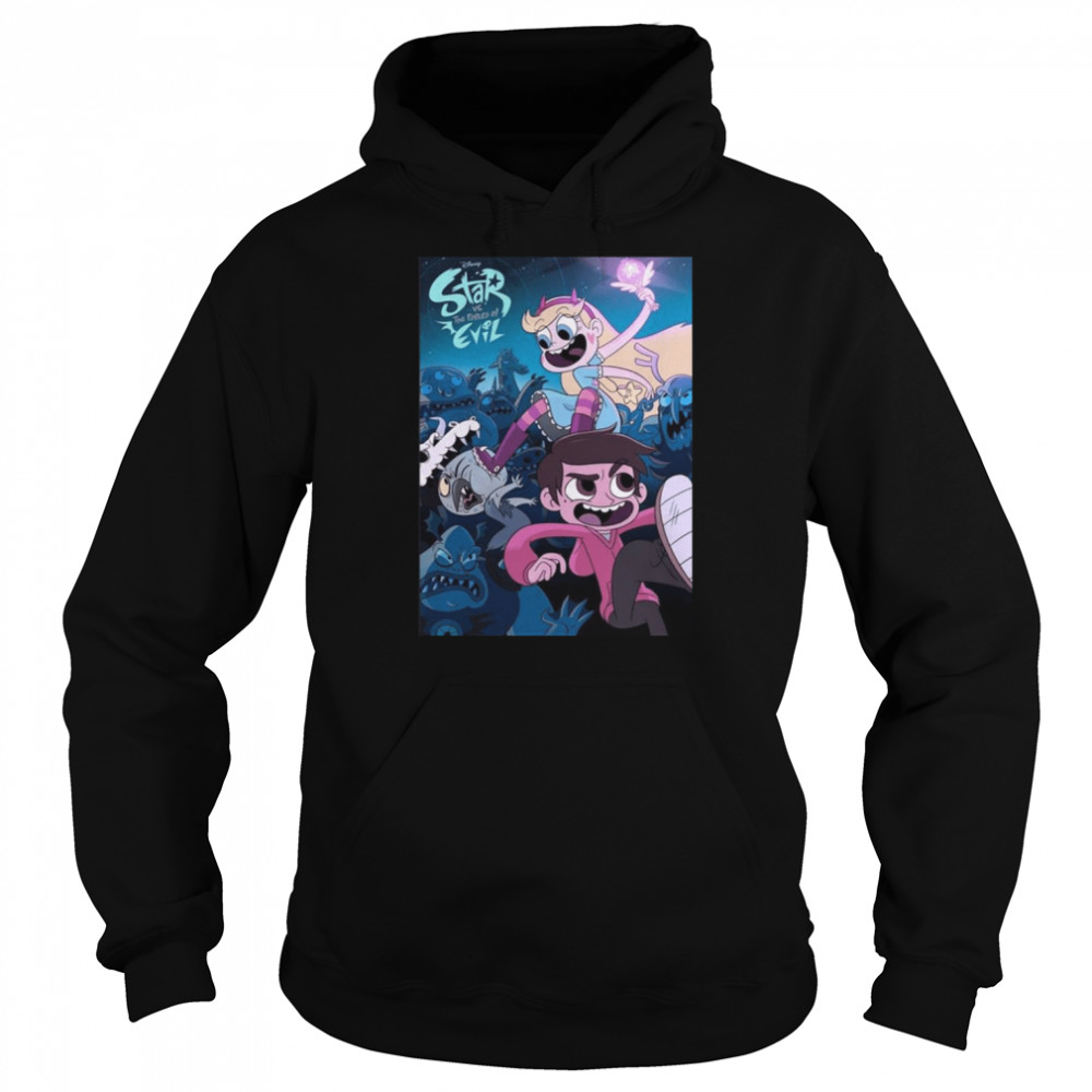 graphic the night star vs the forces of evil shirt unisex hoodie