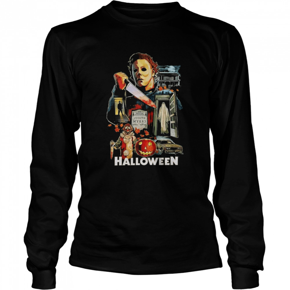 halloween horror nights be loved daughter judith myers s long sleeved t shirt