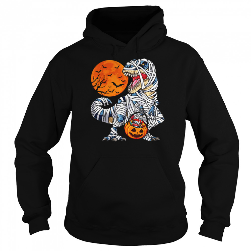 Halloween Horror Nights s Dinosaur T Rex Mummy Pumpkin shirt Unisex Hoodie