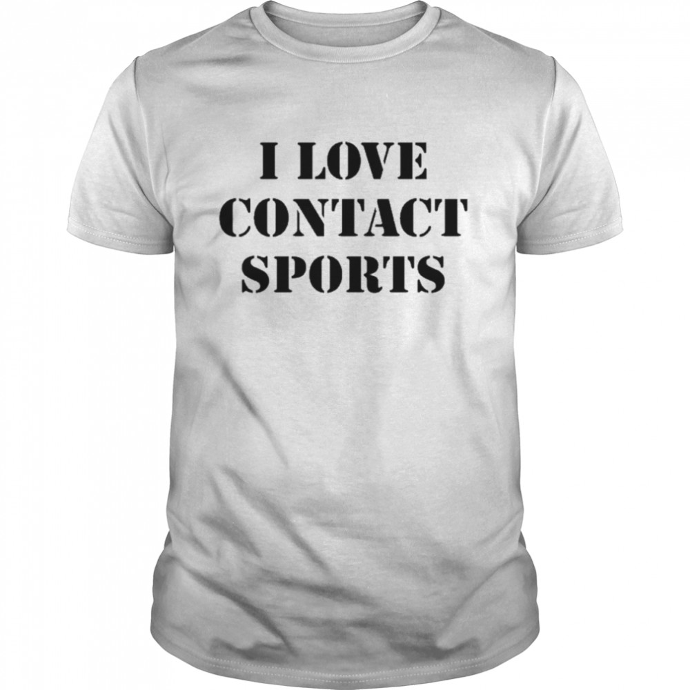 I Love Contact Sports Hat  Classic Men's T-shirt