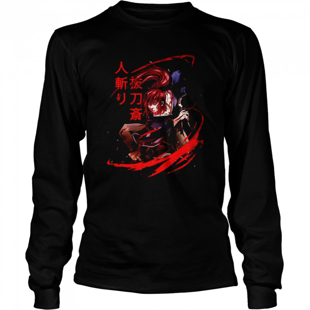 Iconic Art Battousai Rurouni Kenshin shirt Long Sleeved T-shirt