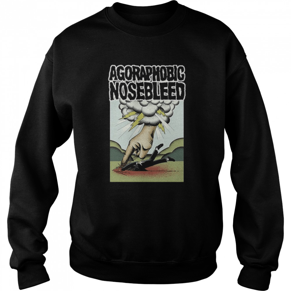 iconic design rock band agoraphobic nosebleed shirt unisex sweatshirt