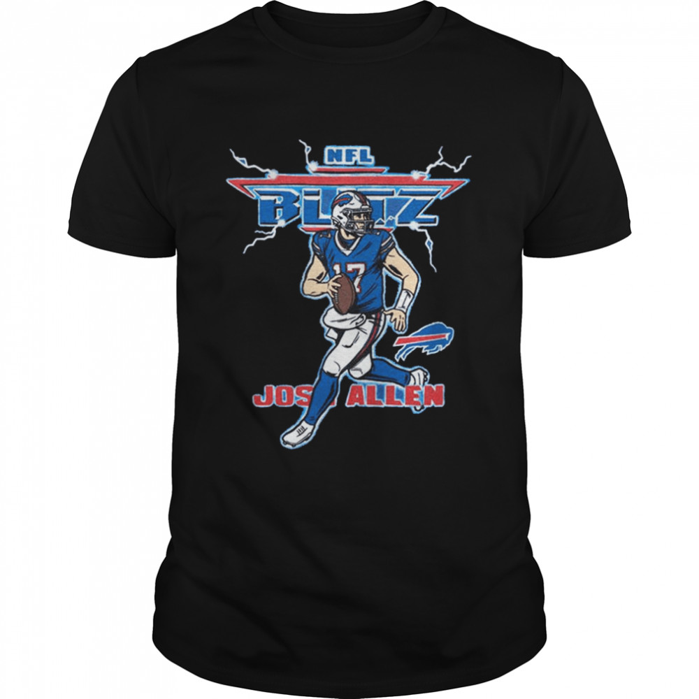 Josh Allen NFL Blitz Buffalo Bills lighting Retro T- Classic Men's T-shirt