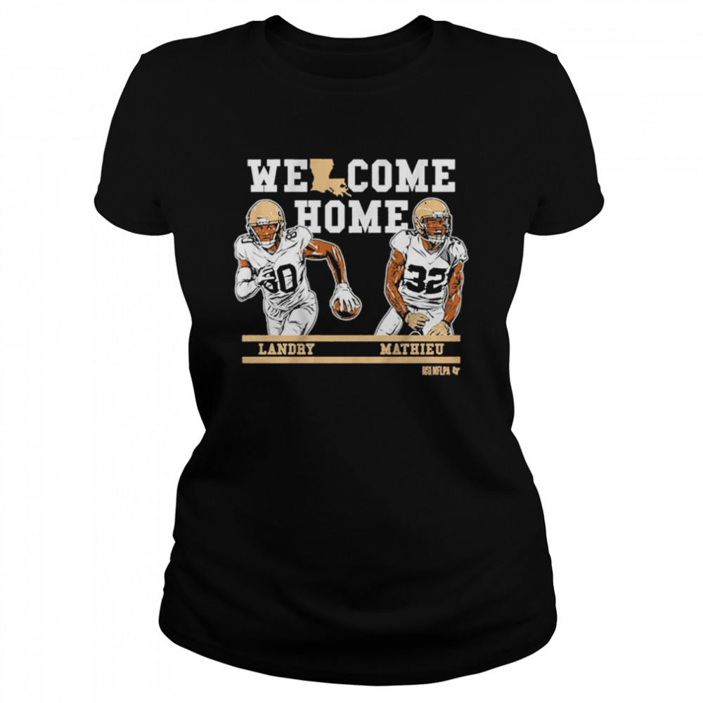 mathieu and landry welcome home nola t classic womens t shirt