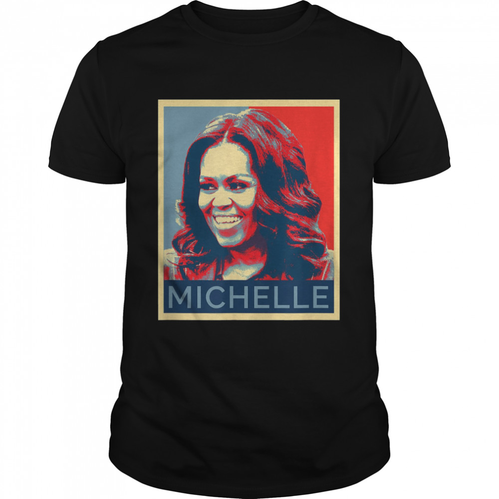 Michelle Obama First Lady Portrait T  Classic Men's T-shirt