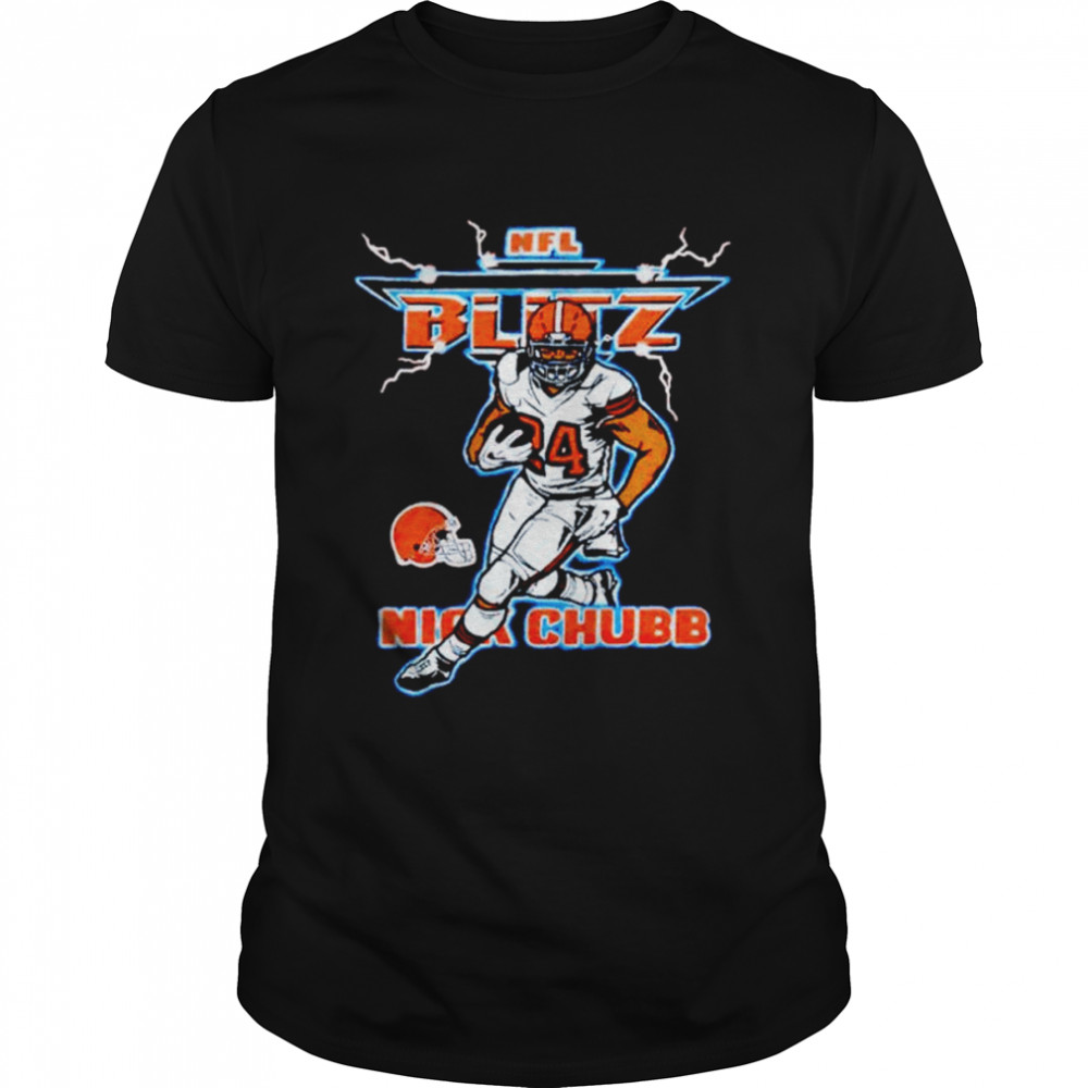 NFL Blitz Cleveland Browns Nick Chubb shirt Classic Men's T-shirt