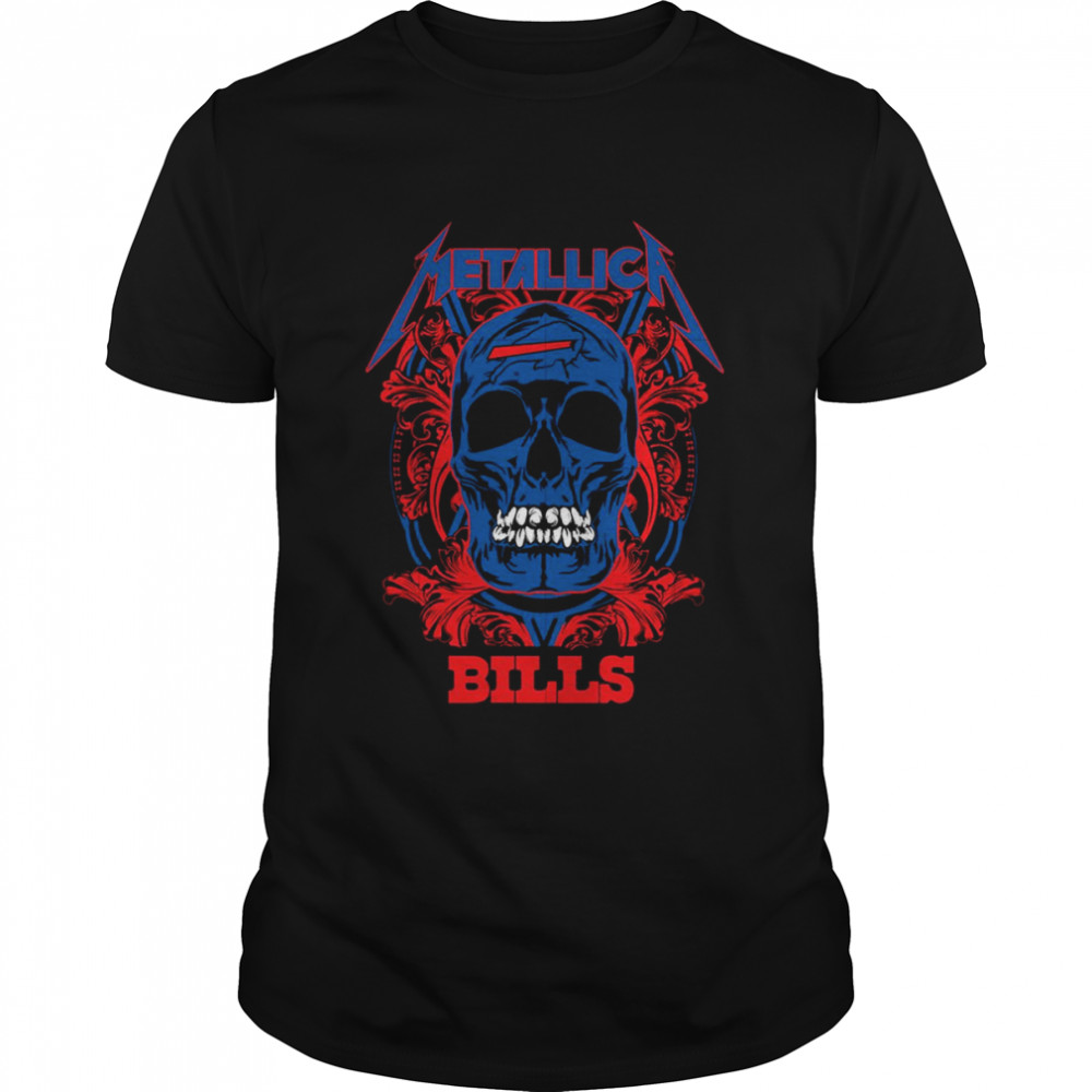 NFL Skull Metallica Buffalo Bills T  Classic Men's T-shirt