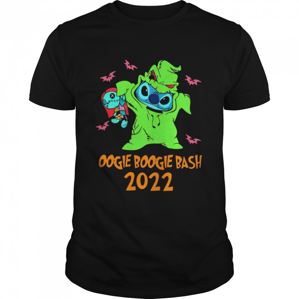 Oogie Boogie Bash 2022 Stitch & Angel Stitch Halloween Disney Stitch shirt Classic Men's T-shirt