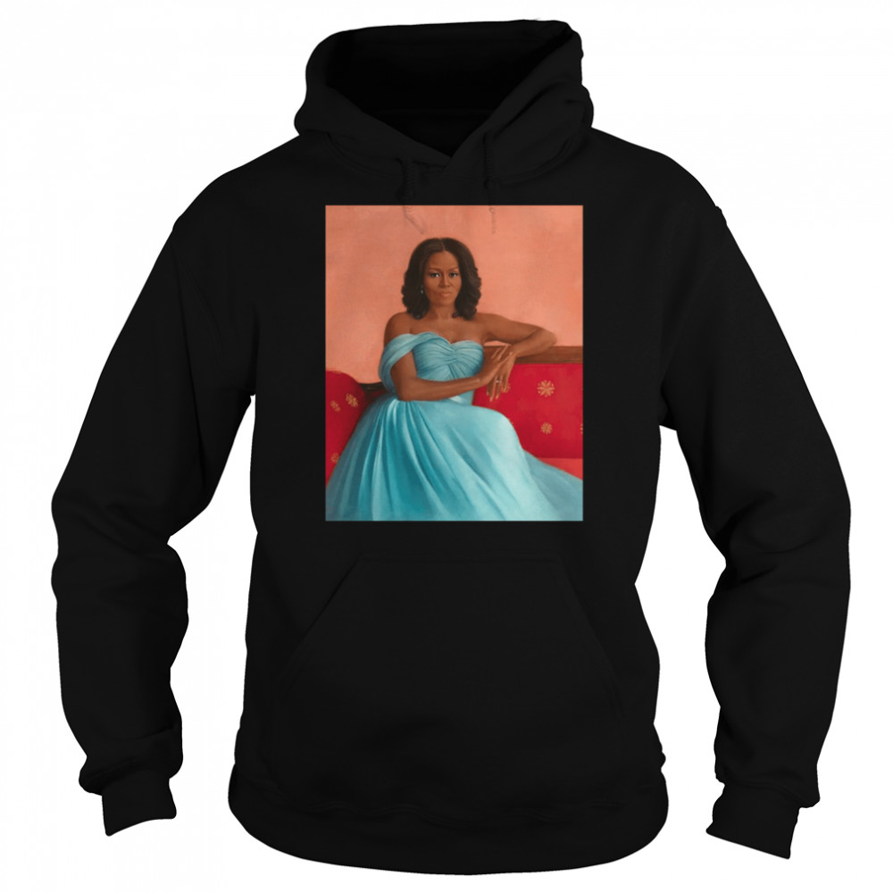 painting michelle obama portrait took 9 months keeping it secret took 6 years michelle obama unisex hoodie