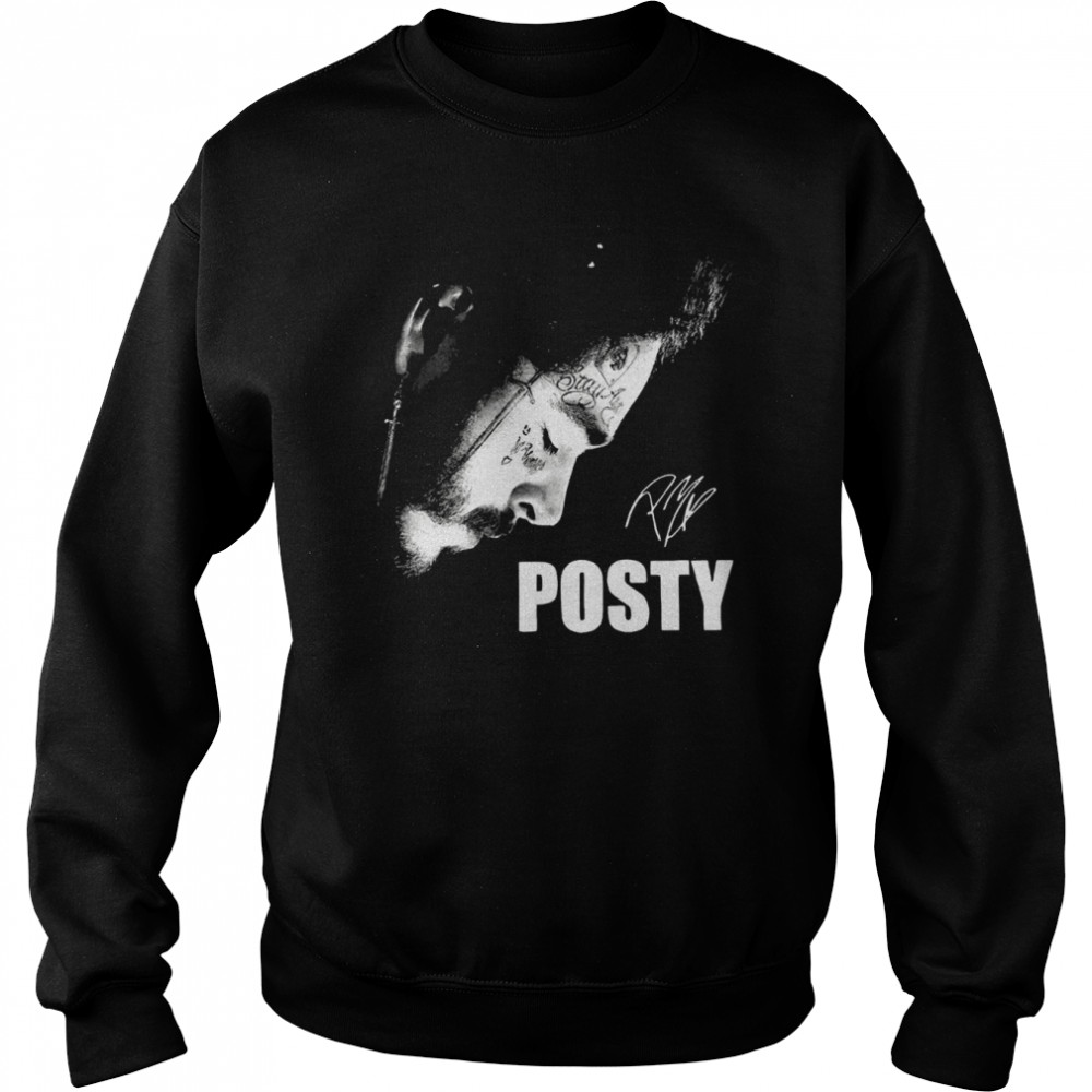 Posty Post Malone Signed Vintage shirt Unisex Sweatshirt